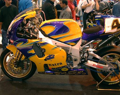 bikeshow2001-020.jpg - Frankie Chilli's Superbike. Last year for Frankie on the Alstare-Corona Bike? 